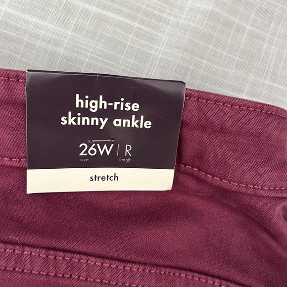 NWT AVA & VIV High Rise Skinny Ankle Size 26W Pants - Picture 5 of 5